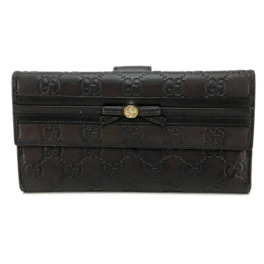 GUCCI 256933 Guccissima MAYFAIR Double Snap Tri-fo